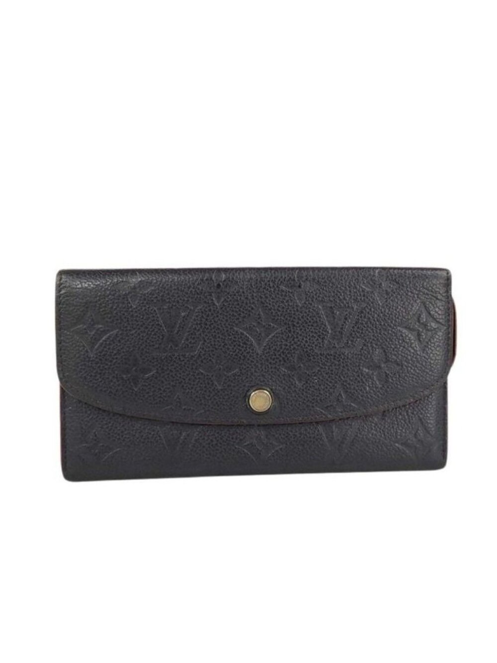 Louis Vuitton Wallet Portefeuille Emily Marine Monogram Empreinte Bifold Gold